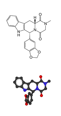 Formula strutturale del Tadalafil