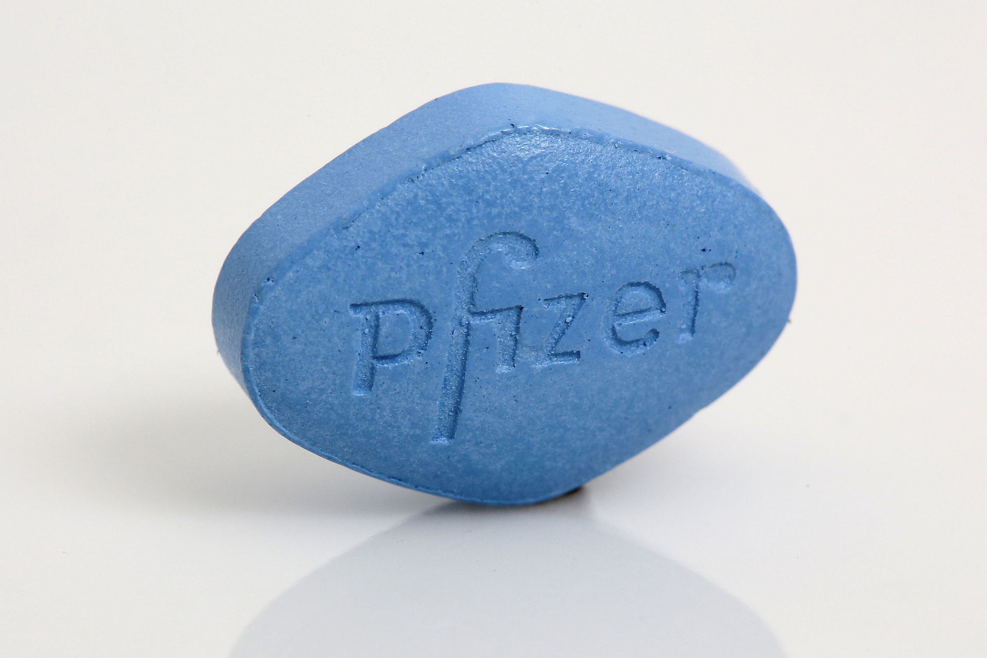 Una pillola di Viagra blu