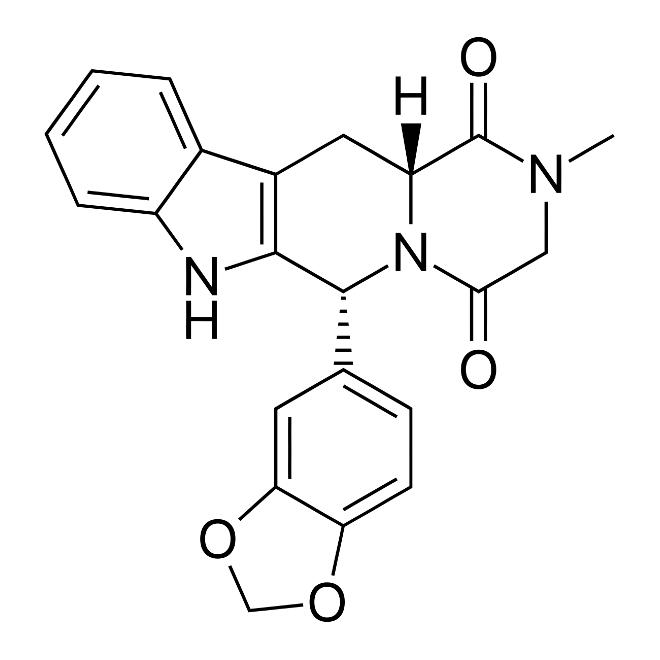 Struttura molecolare del tadalafil